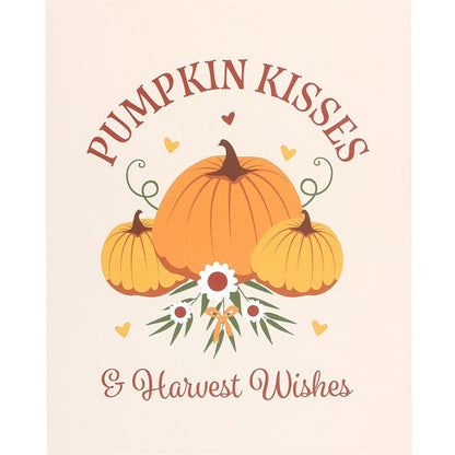 Pumpkin Kisses Hanging Sign