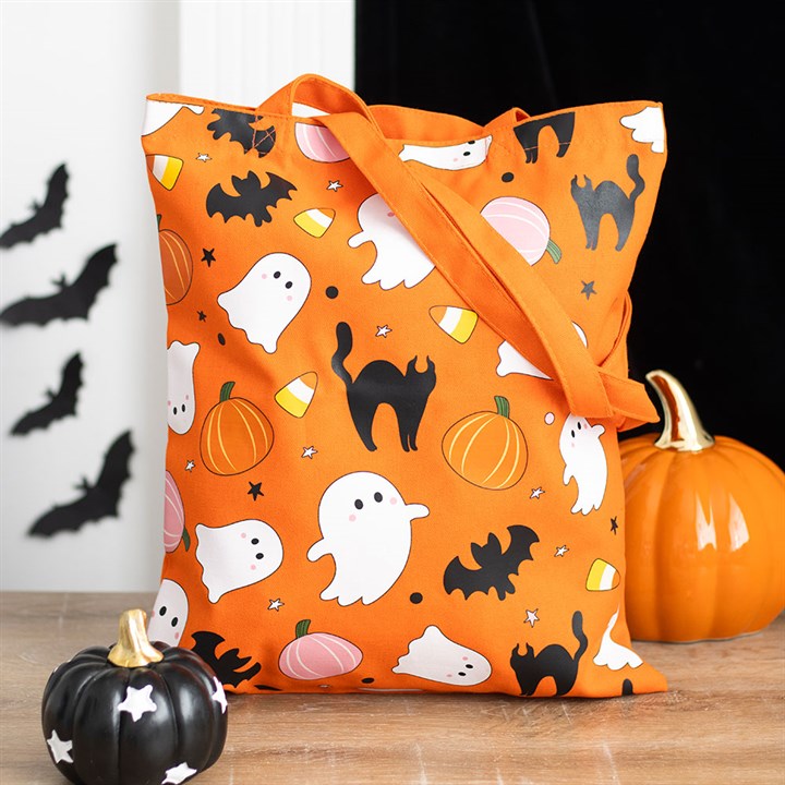 Sweet Ghost Print Tote Bag