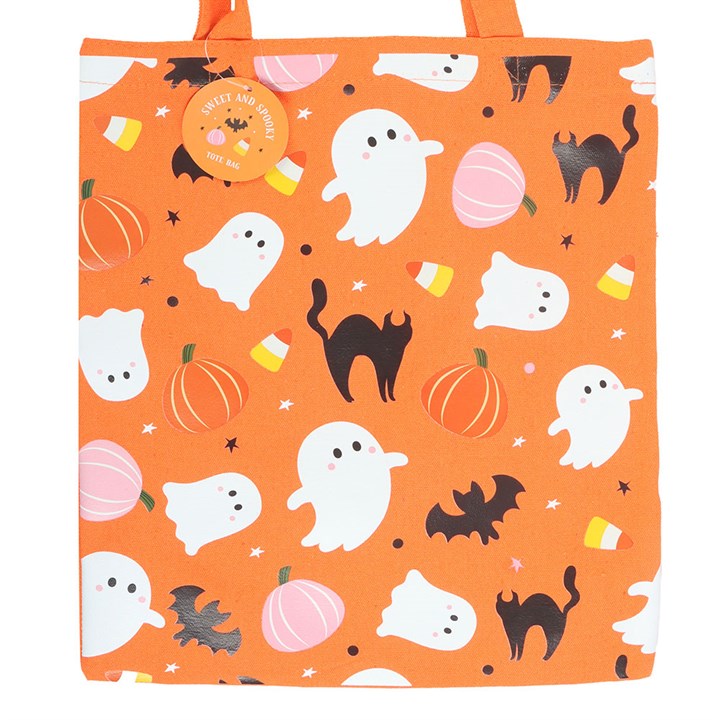 Sweet Ghost Print Tote Bag