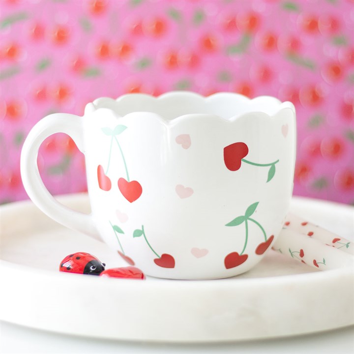 Cherry Print Mug