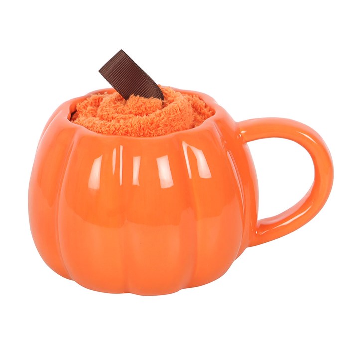 Pumpkin Mug And Sock Giftset
