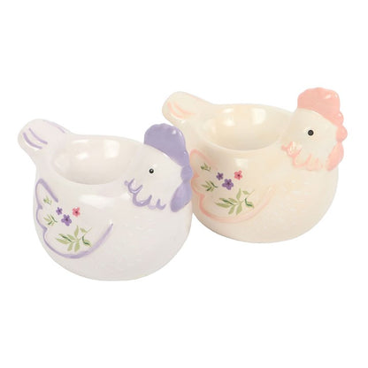 Hen Shaped Egg Cups Set Of 2