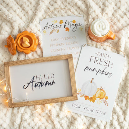 Fresh Pumpkins Sign