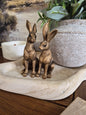 Bronze Sitting Hares