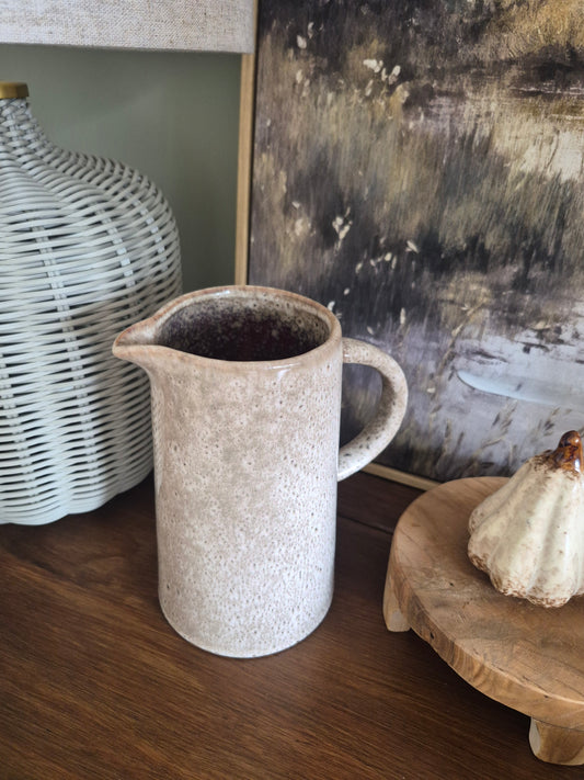 Speckled Glazed Jug 19cm