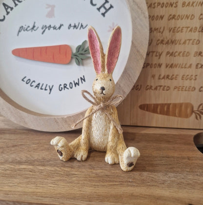 Sitting Bow Rabbit