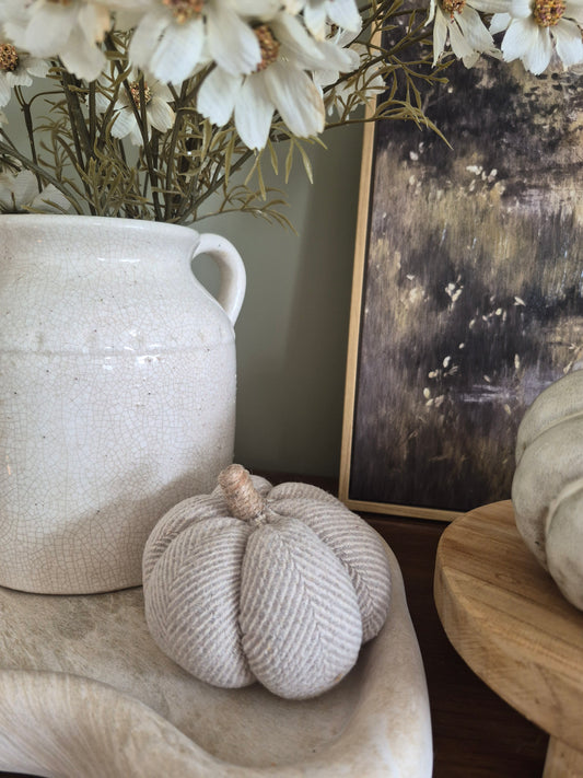 Herringbone Fabric Pumpkin