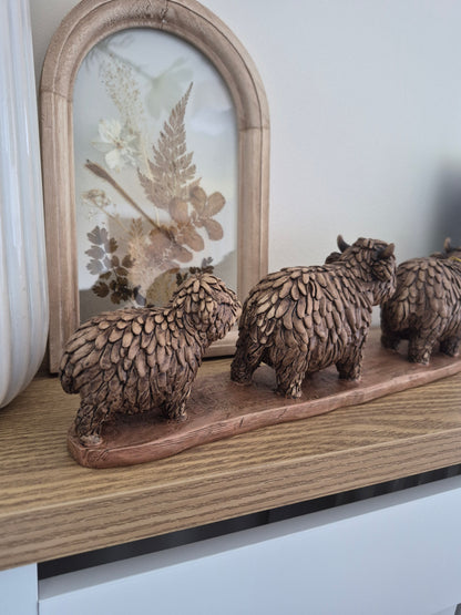 Highland Cow Family Ornament