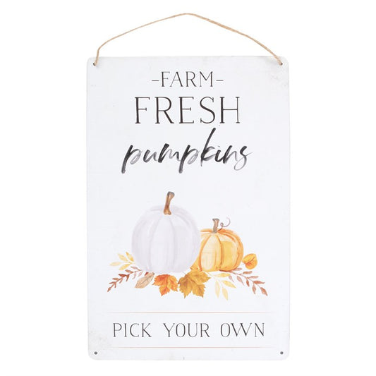 Fresh Pumpkins Sign
