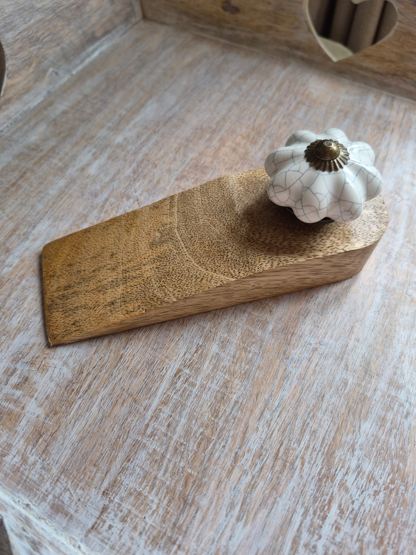 Ceramic Wooden Door Stopper