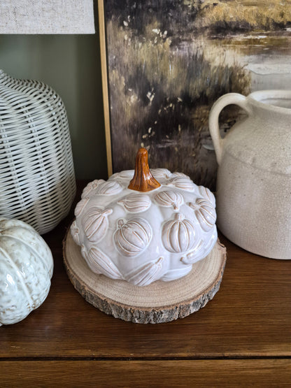 Large Ceramic Pumpkin