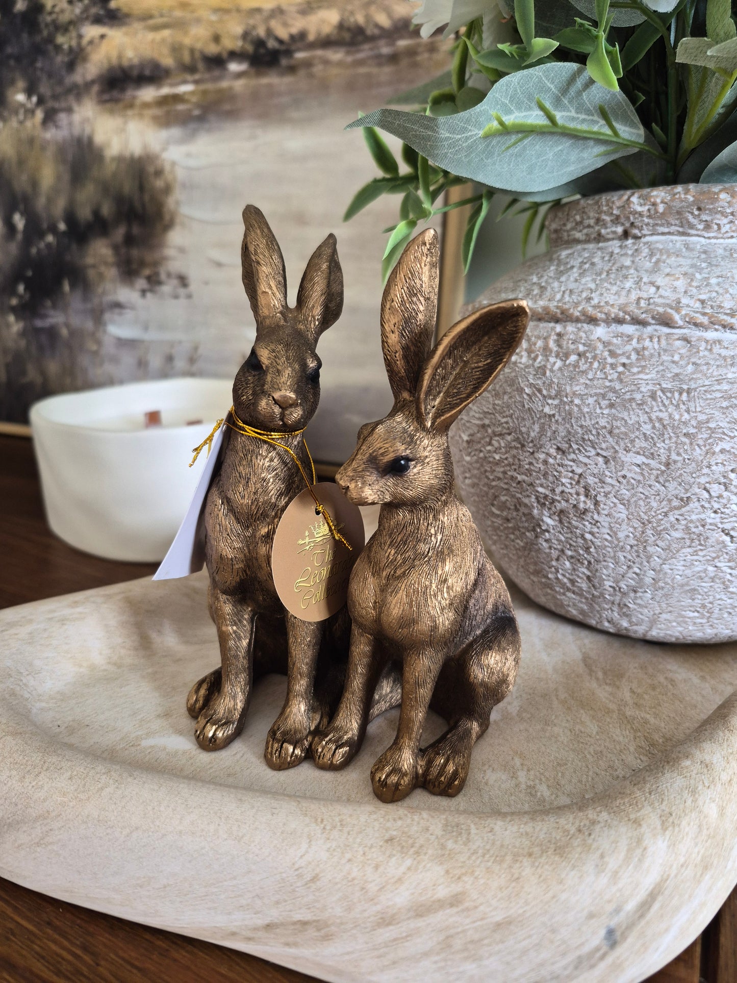 Bronze Sitting Hares