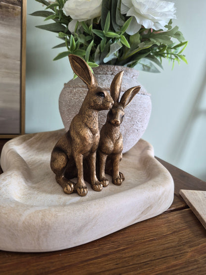 Bronze Sitting Hares