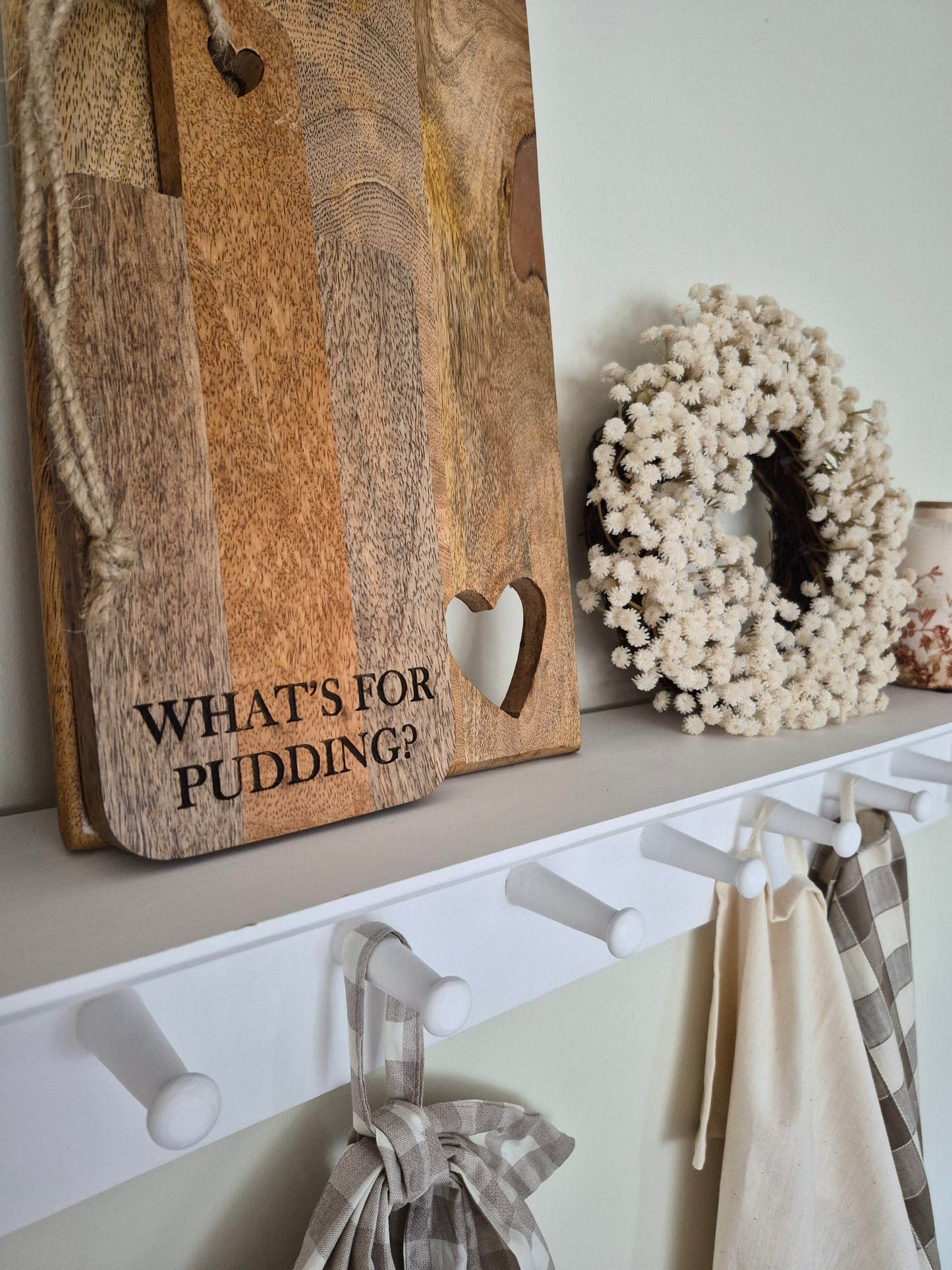 "Whats For Pudding" Chopping Board