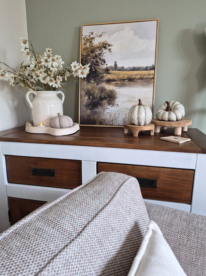 Glazed Porcelain Pumpkin