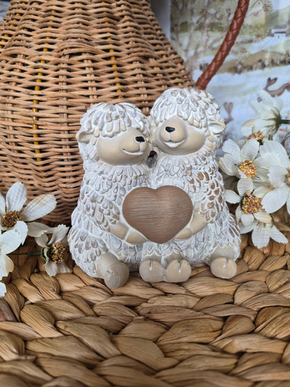 Sheep Couple With Heart