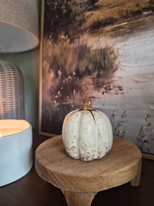 Small Glazed Pumpkin Ornament 7.3cm
