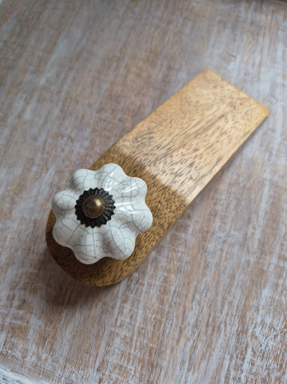 Ceramic Wooden Door Stopper