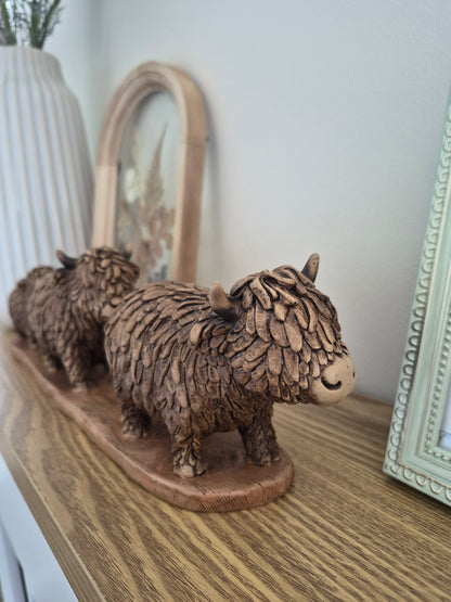 Highland Cow Family Ornament