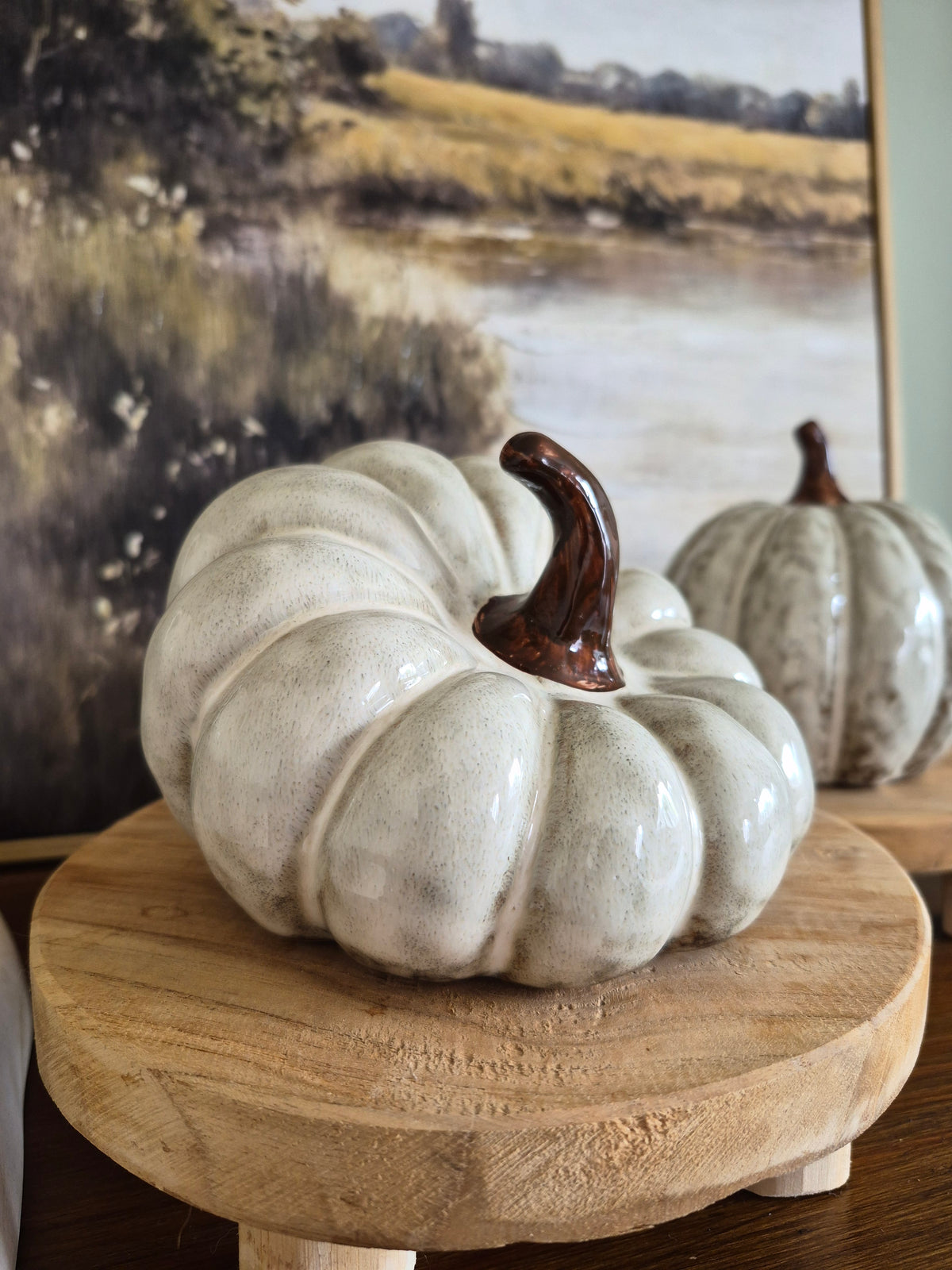 Glazed Wonky Pumpkin Ornament