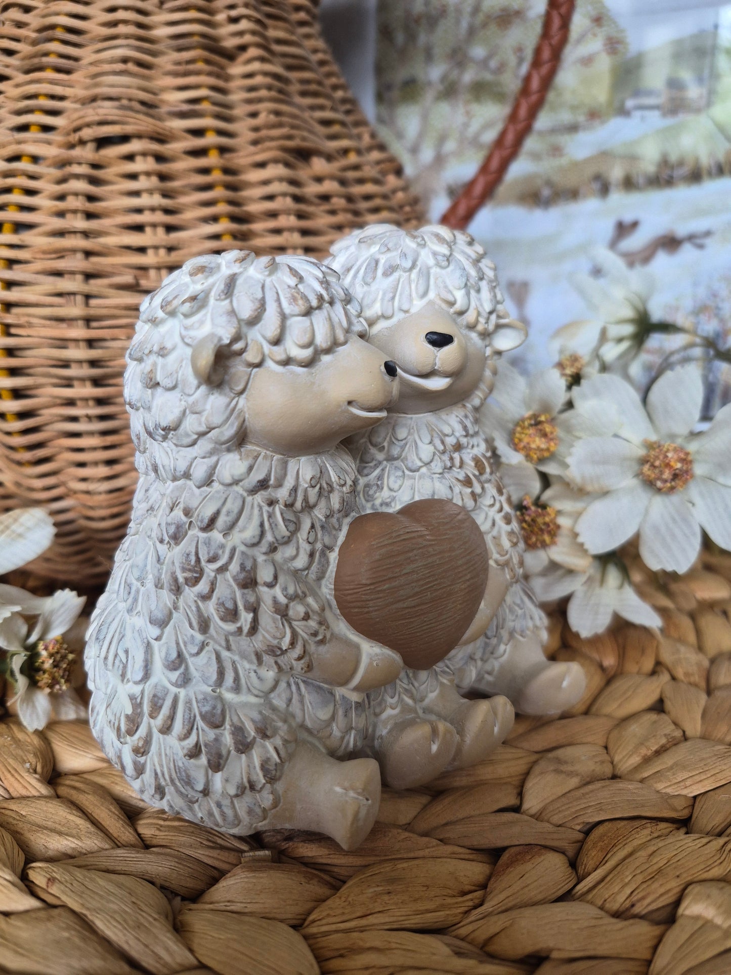 Sheep Couple With Heart