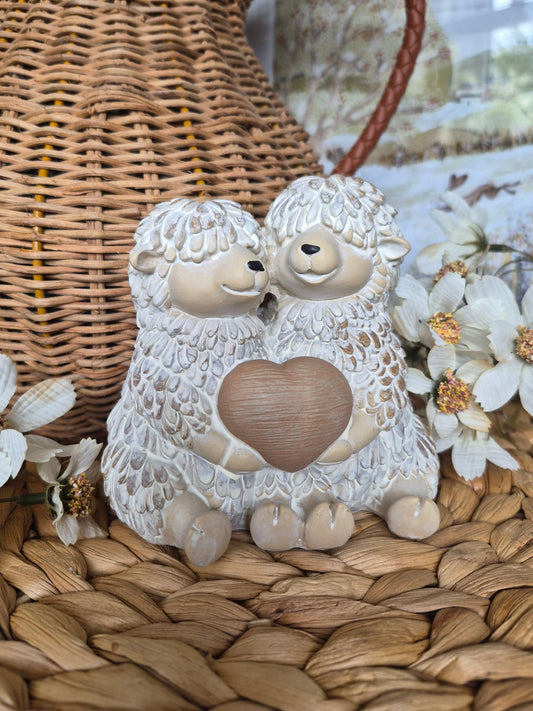 Sheep Couple With Heart