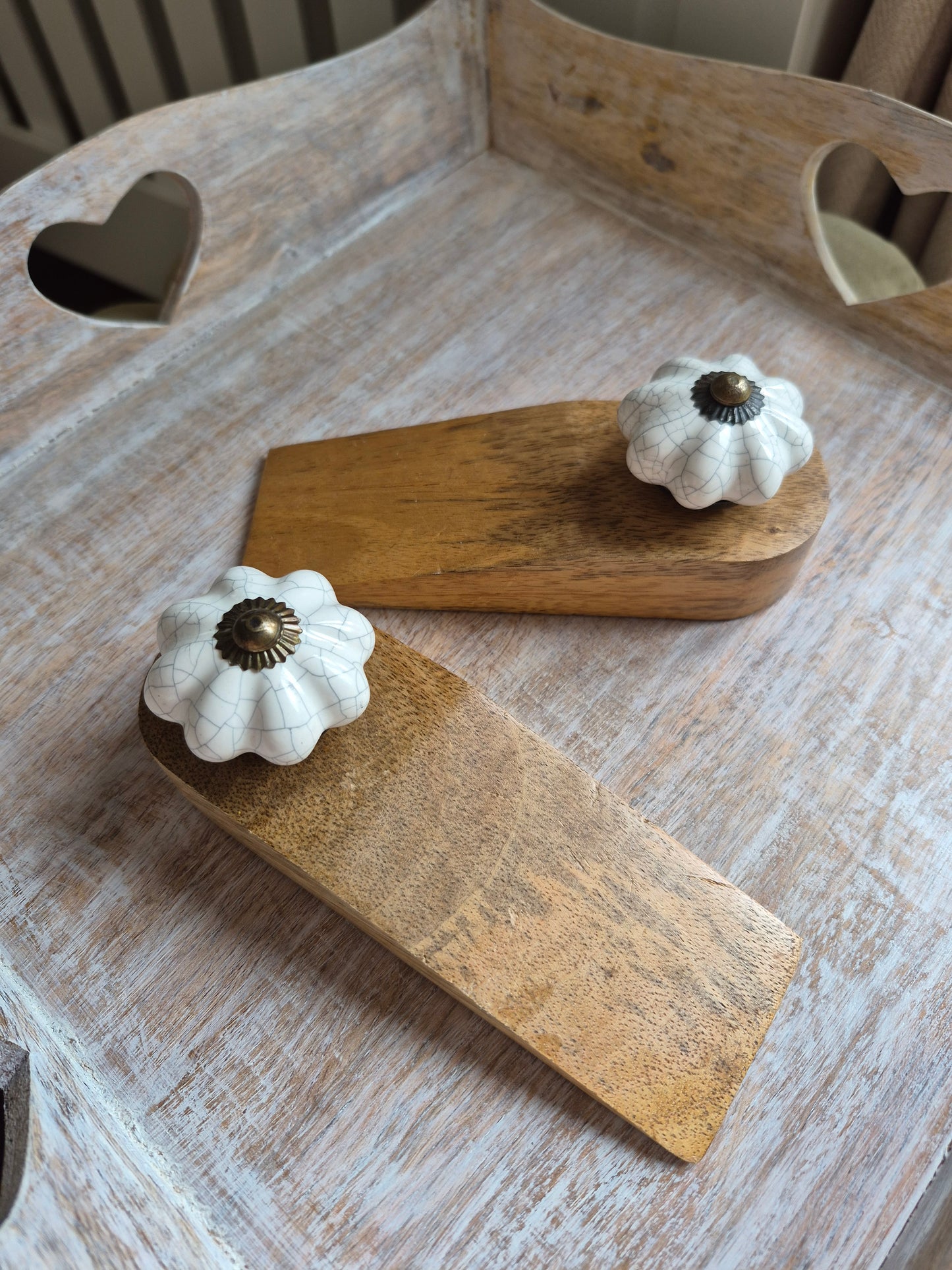 Ceramic Wooden Door Stopper