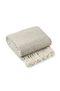 Taupe Chevron Throw - Cotton