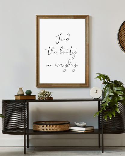 Find The Beauty In Everyday Print