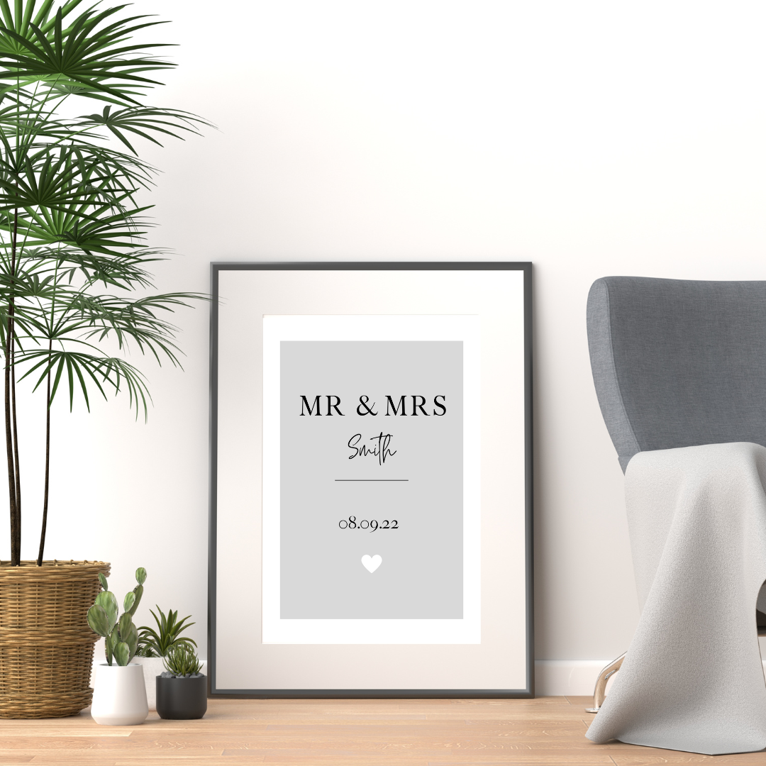 Love Heart Personalised Print