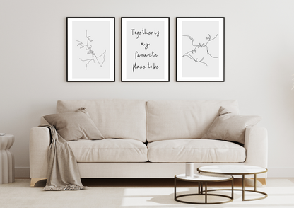 Together Is My Favourite Place To Be Prints