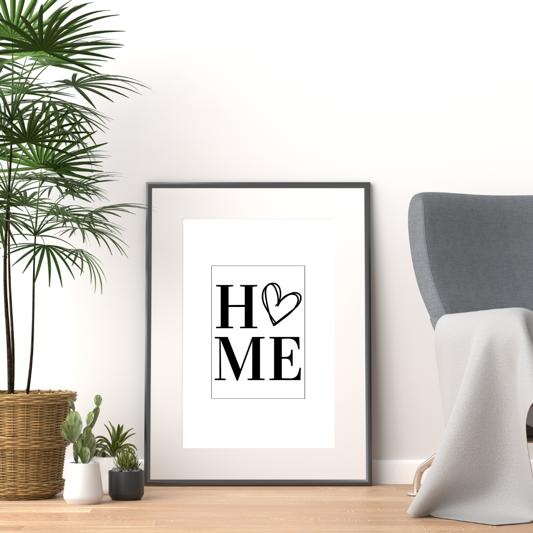 Home Heart Print