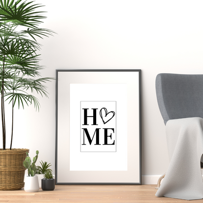 Home Heart Print