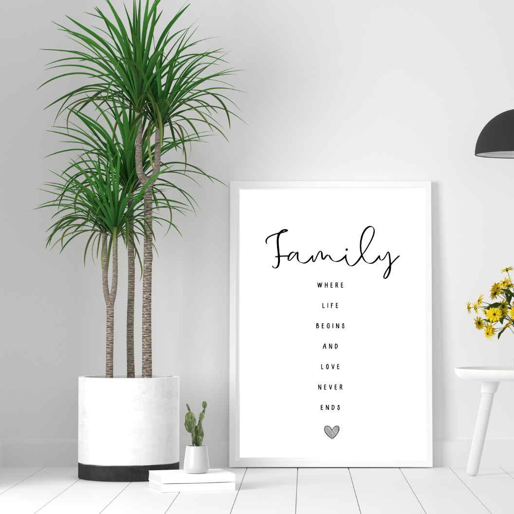Family Quote Print