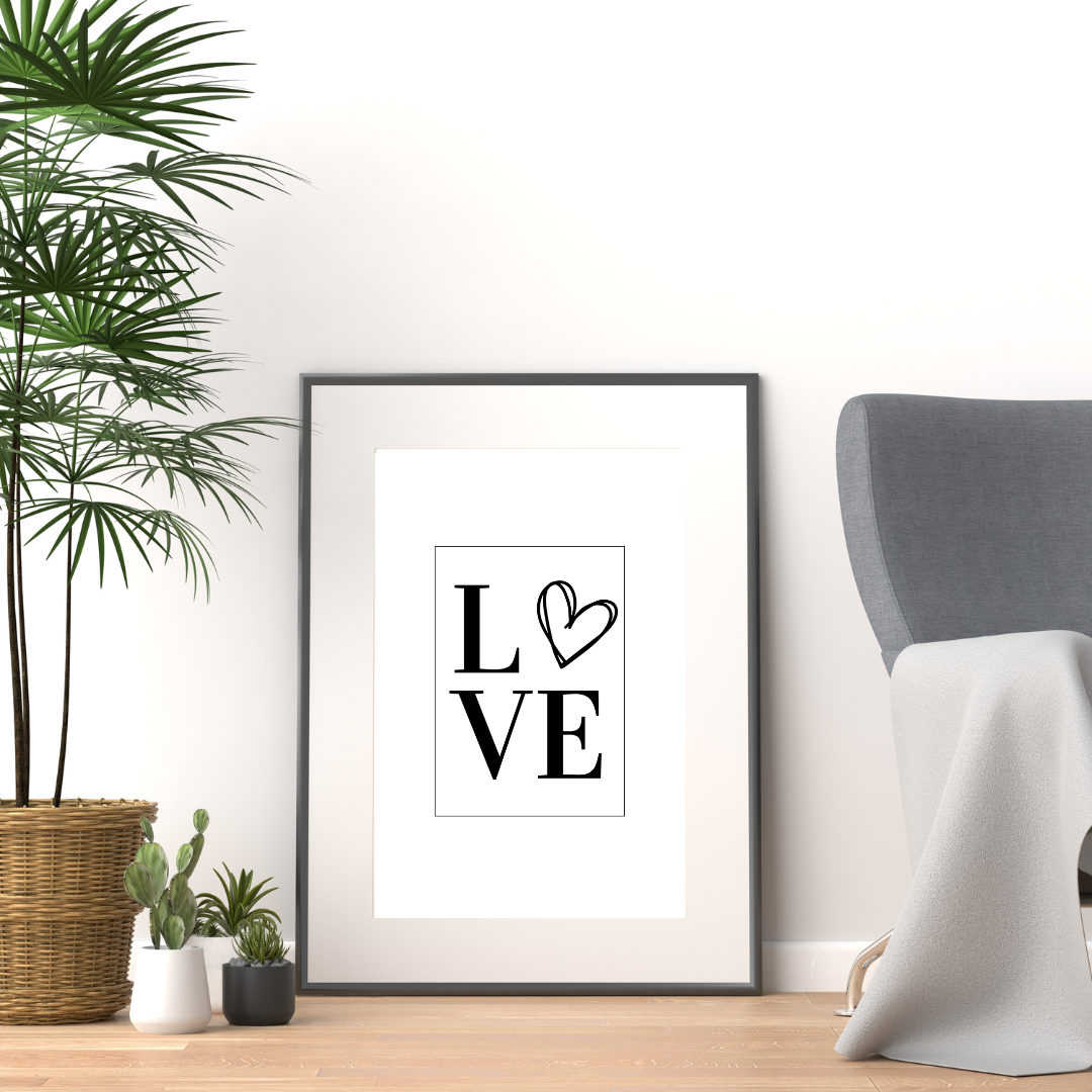 Love Heart Print