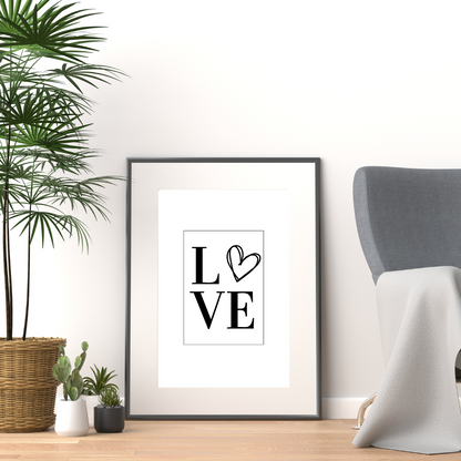 Love Heart Print