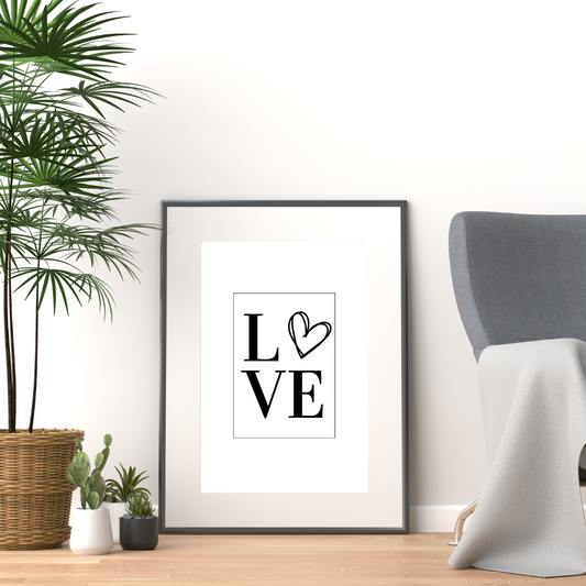 Love Heart Print